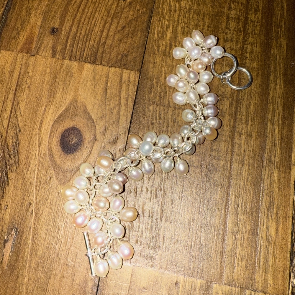 SILPADA RETIRED White & Pink CHA CHA bracelet B1072 - Picture 6 of 8
